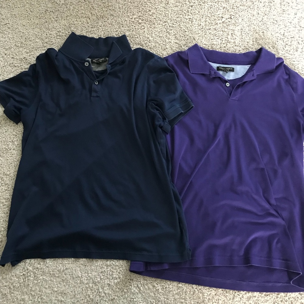 Lot of men’s Banana Republic Luxury Touch Polos